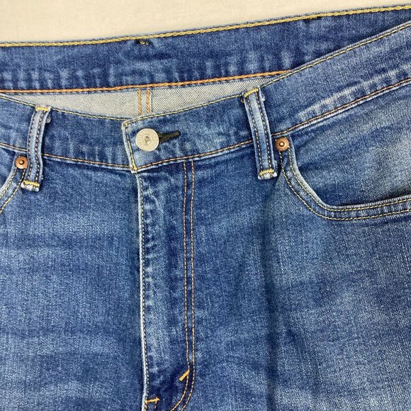 Levi 541 Mens 38x34 Jeans Medium Wash Blue Denim Pants - Picture 4 of 7